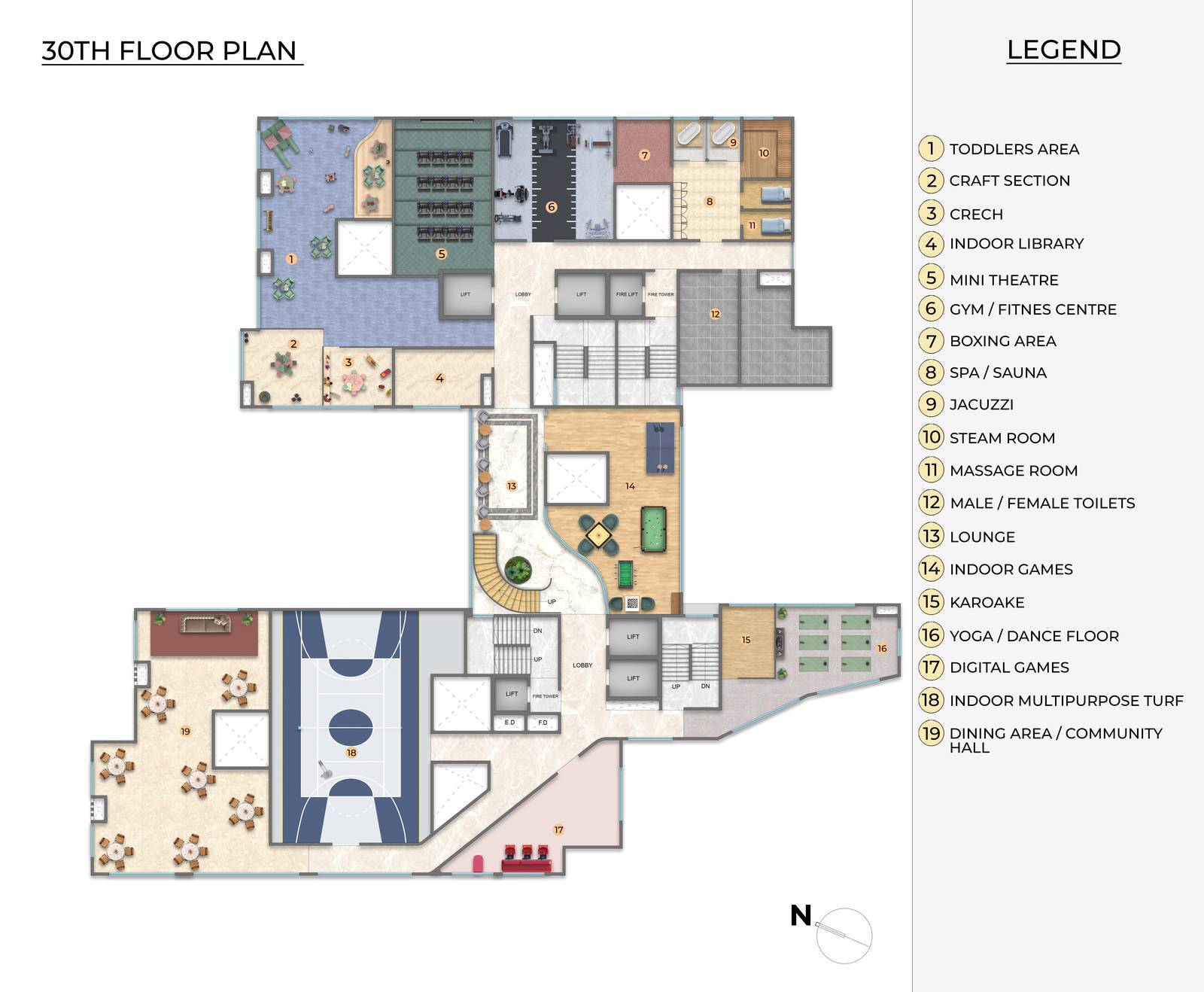 30th Floor Plan